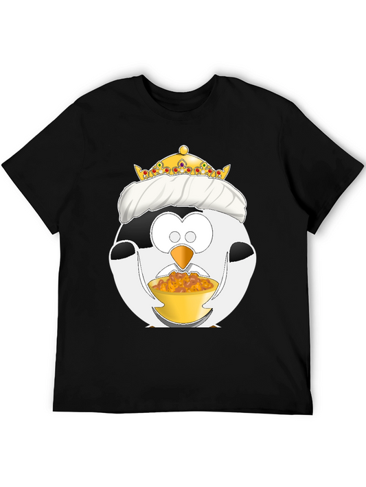 Funny Penguin King Graphic T-Shirt