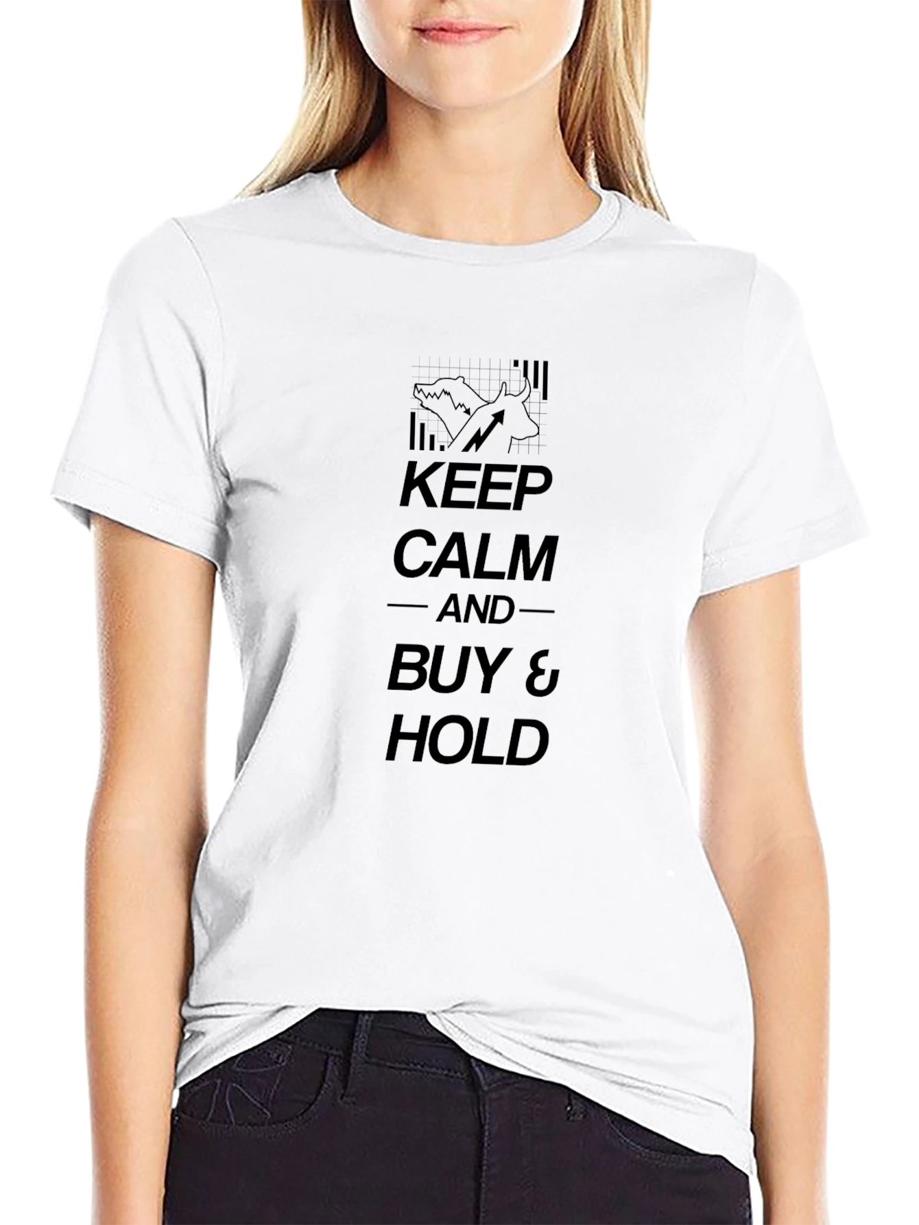 Keep Calm & Buy and Hold Black T-Shirt