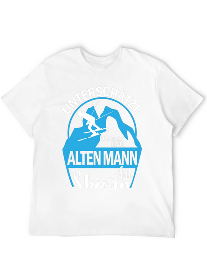 Skiing Old Man T-Shirt - Never Underestimate!