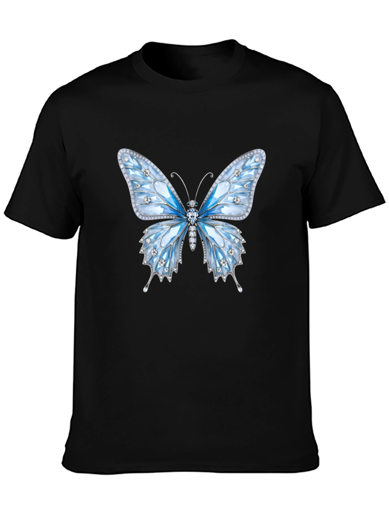 Butterfly Gem T-Shirt - Sparkling Elegant Design