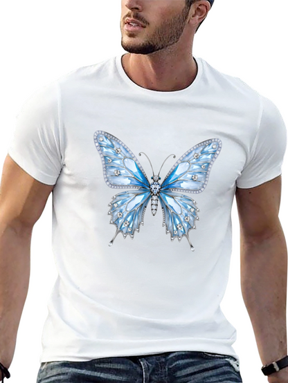 Butterfly Gem T-Shirt - Sparkling Elegant Design