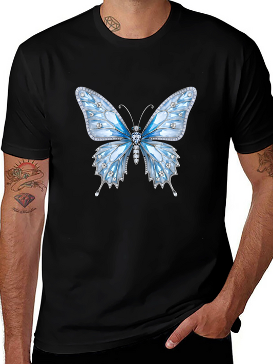 Butterfly Gem T-Shirt - Sparkling Elegant Design