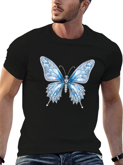 Butterfly Gem T-Shirt - Sparkling Elegant Design