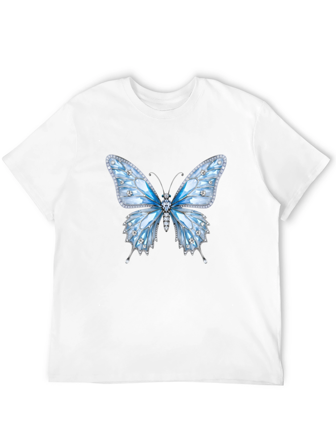 Butterfly Gem T-Shirt - Sparkling Elegant Design