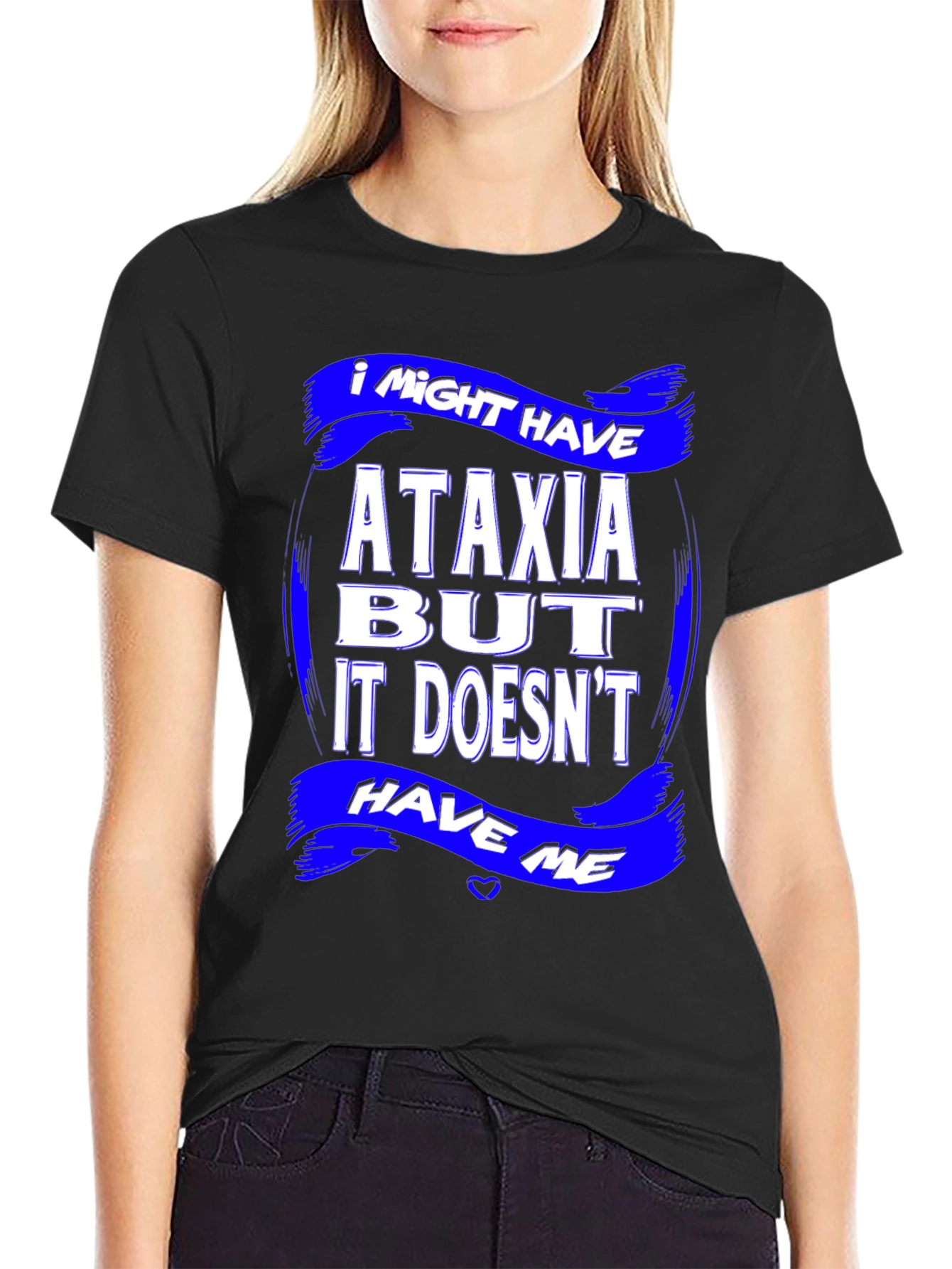 Ataxia Awareness Graphic T-Shirt - Black