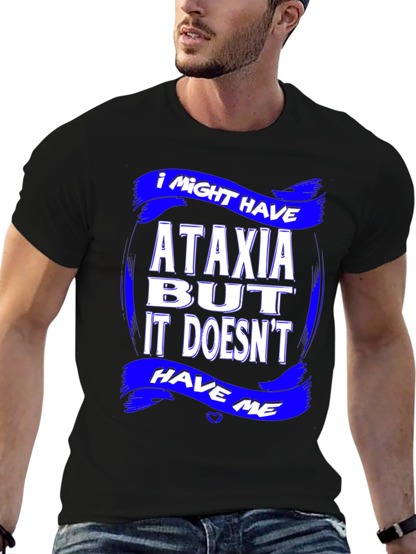 Ataxia Awareness Graphic T-Shirt - Black