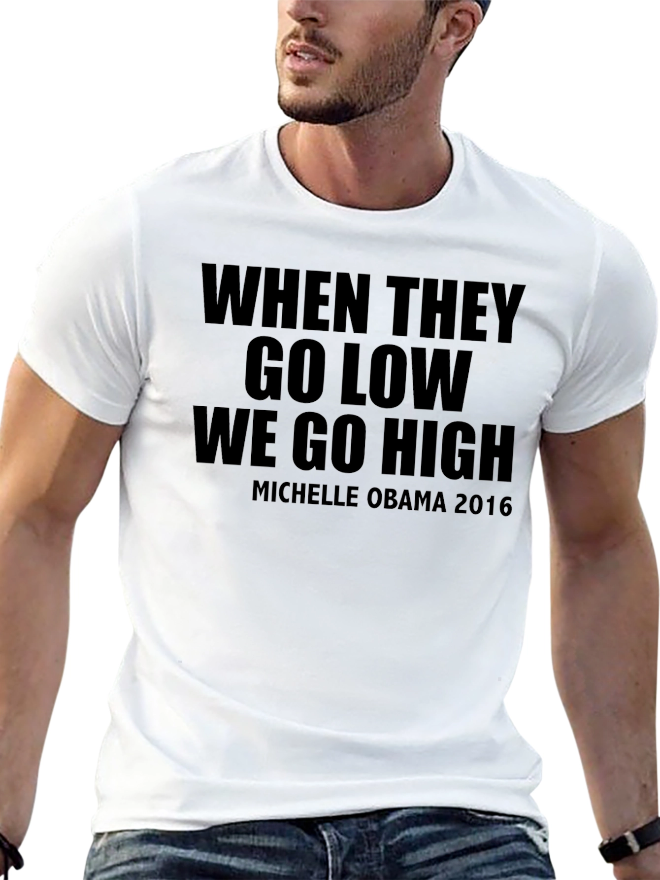 Inspirational Quote T-Shirt - Michelle Obama 2016