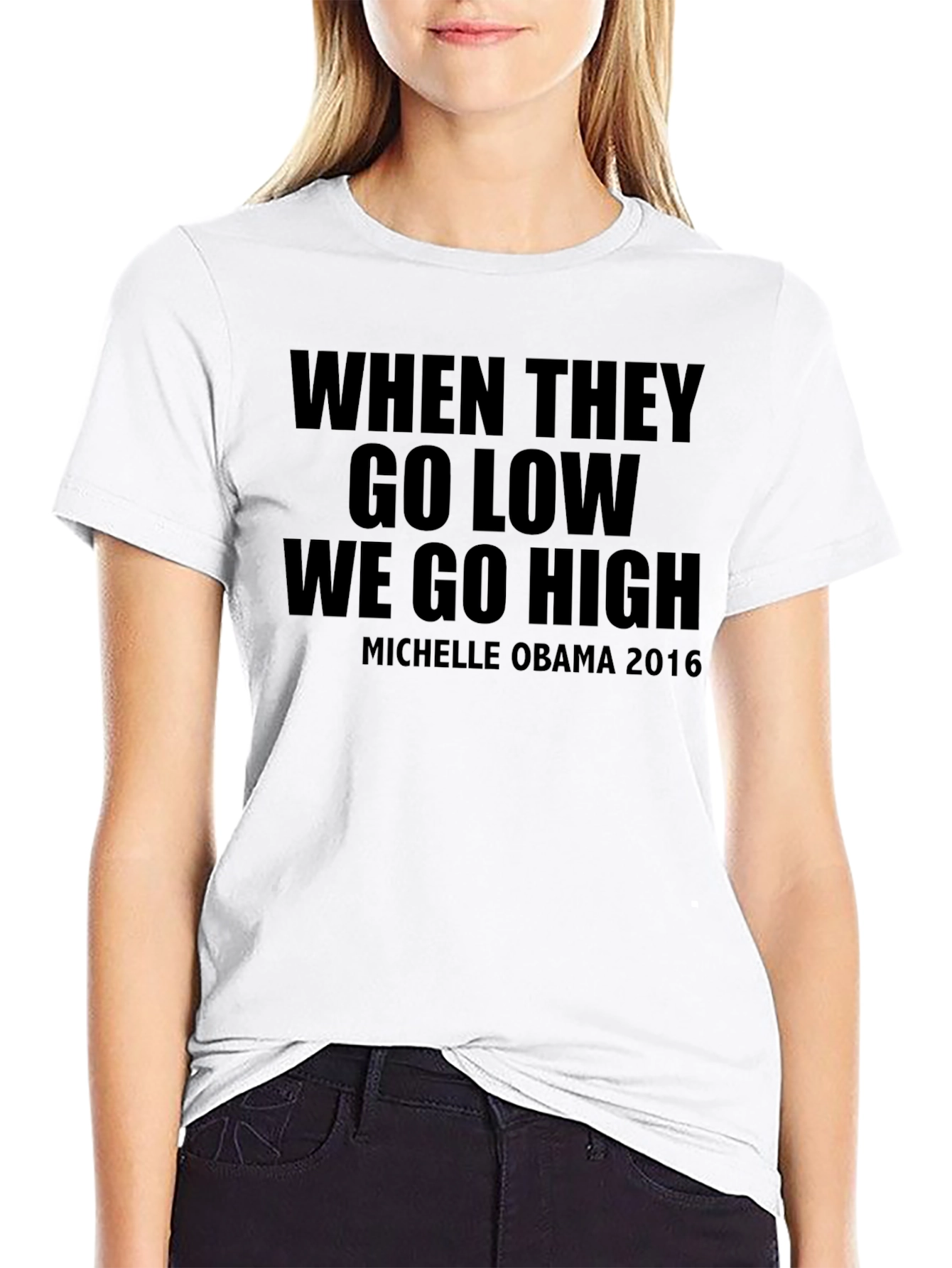 Inspirational Quote T-Shirt - Michelle Obama 2016