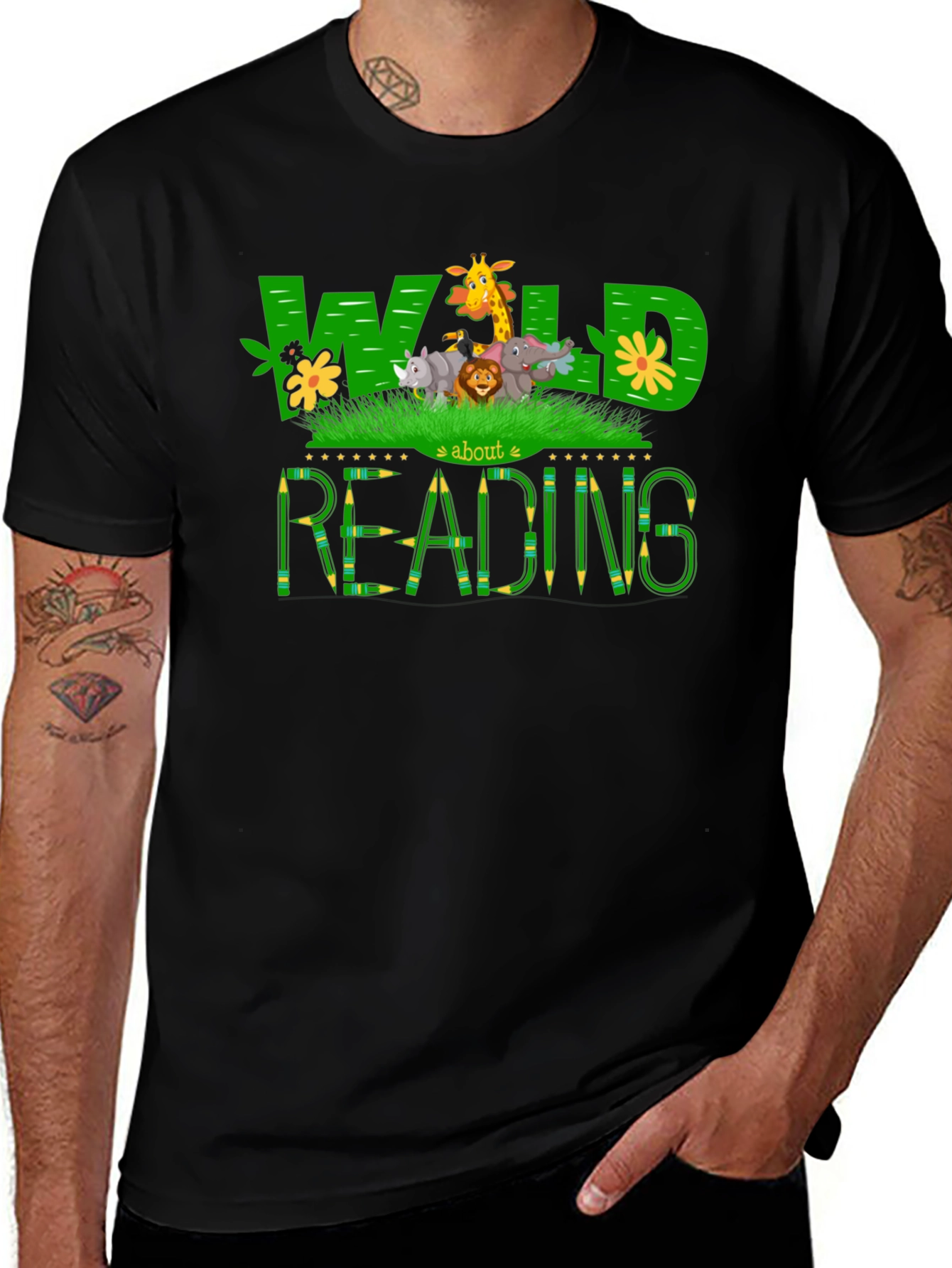 Wild About Reading Graphic T-Shirt