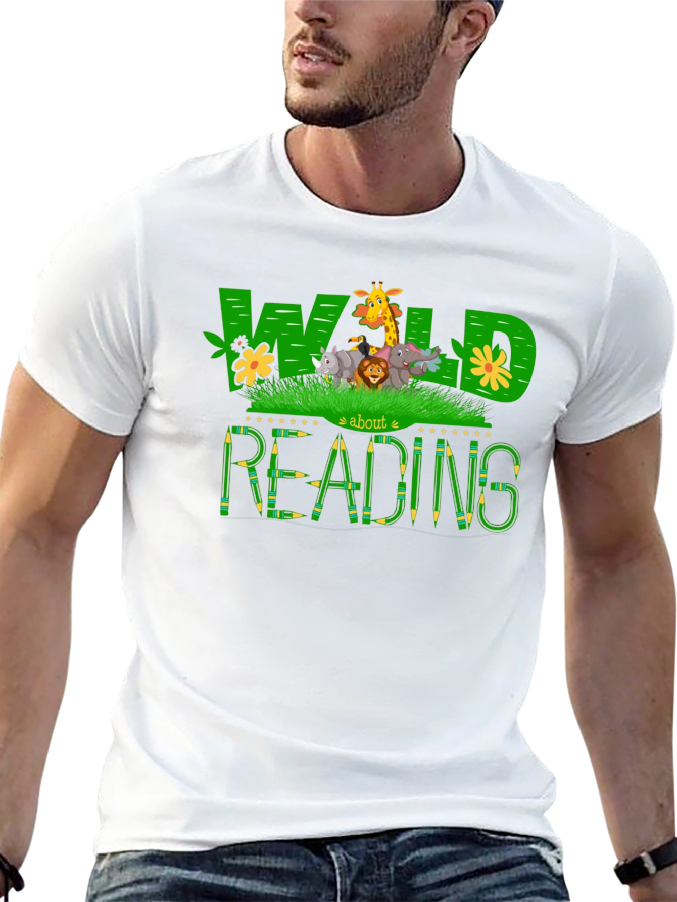 Wild About Reading Graphic T-Shirt