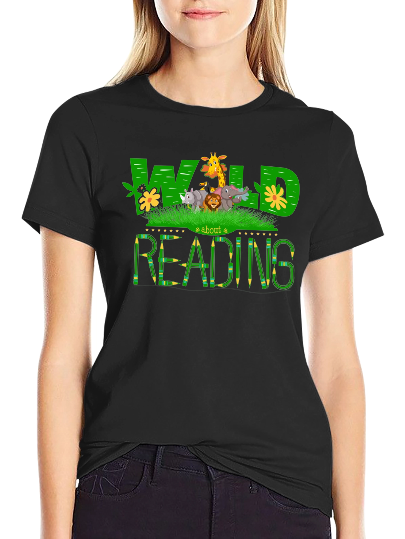 Wild About Reading Graphic T-Shirt