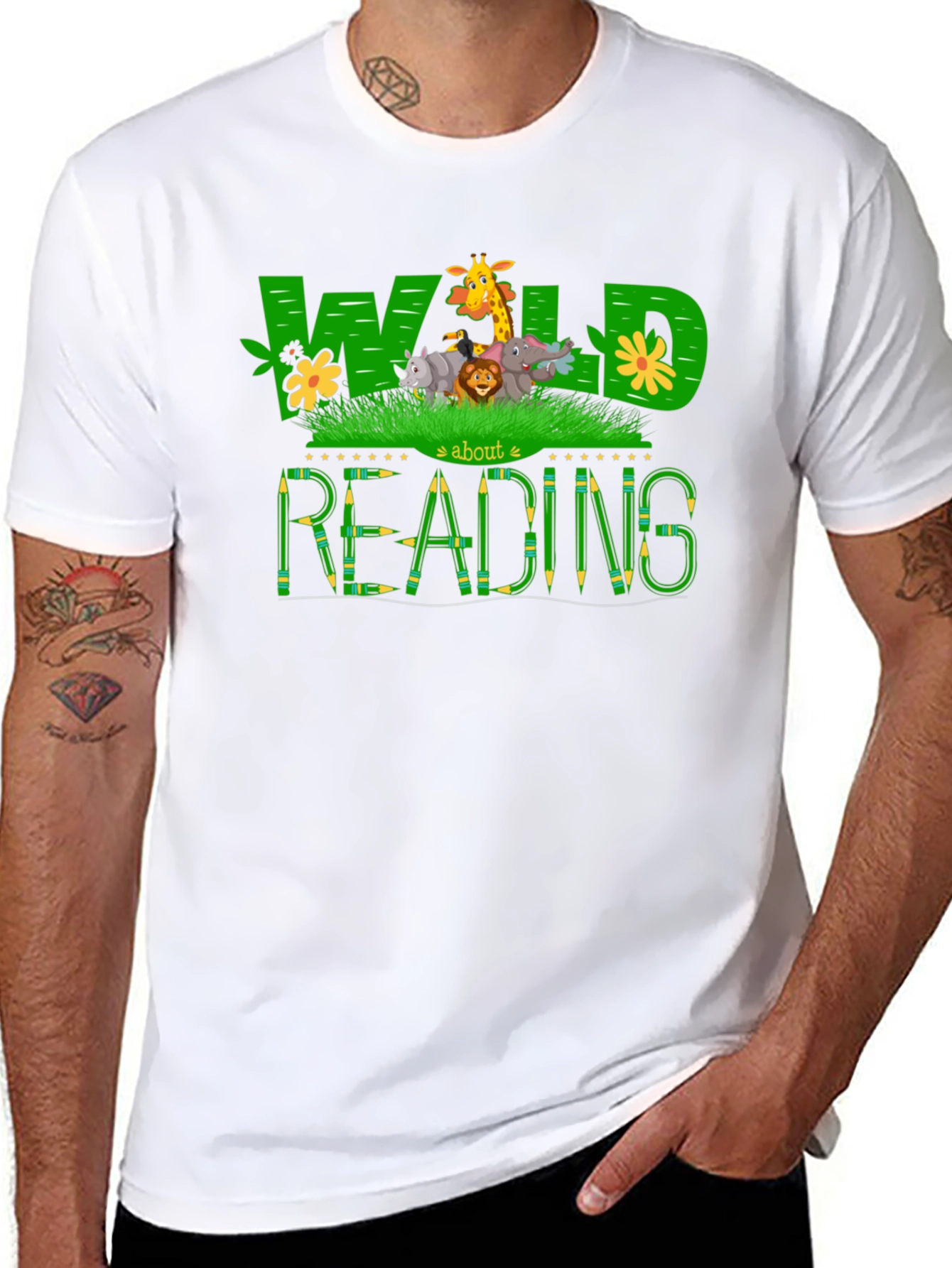 Wild About Reading Graphic T-Shirt