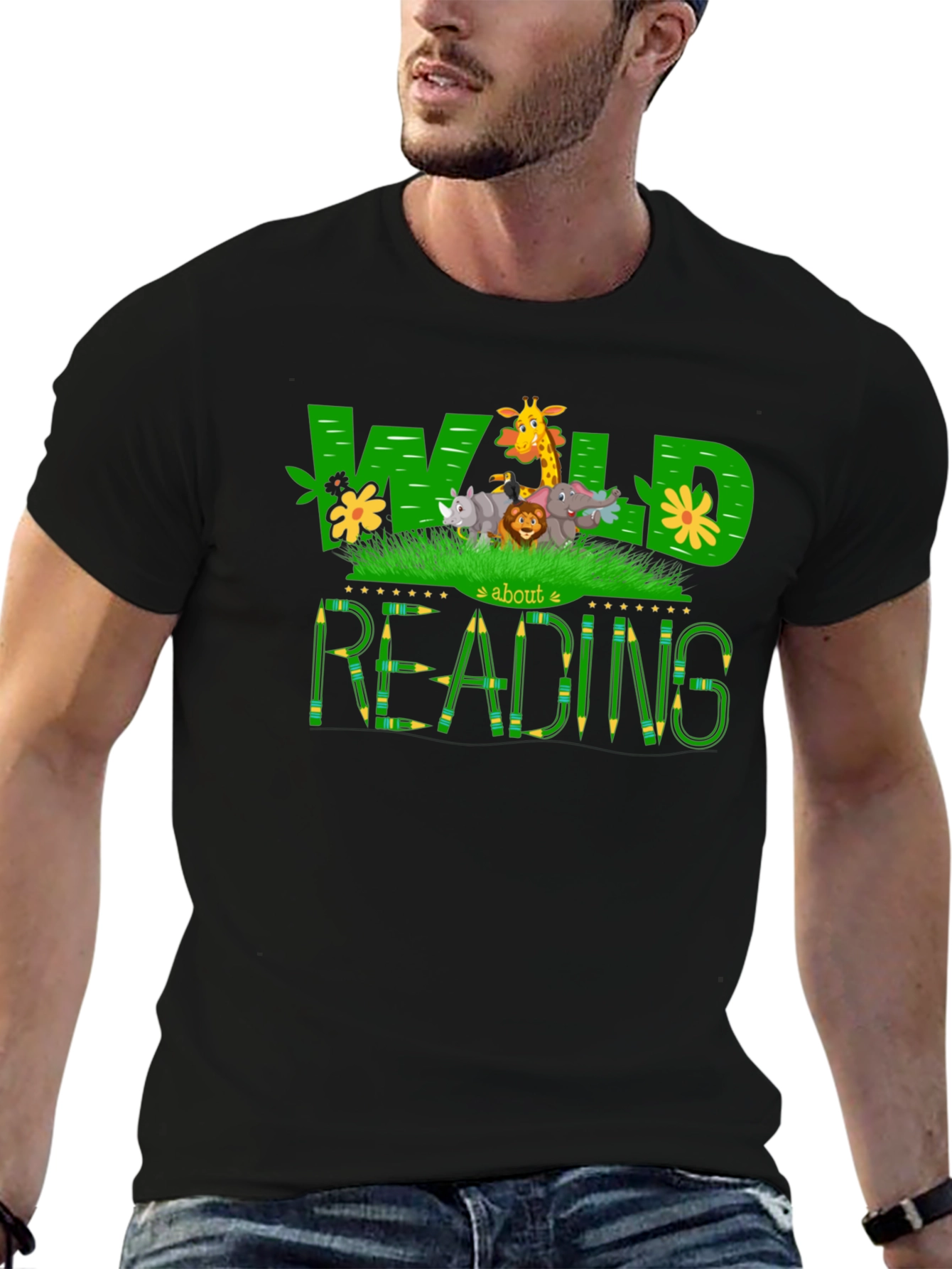 Wild About Reading Graphic T-Shirt