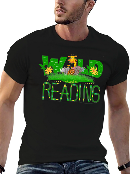 Wild About Reading Graphic T-Shirt