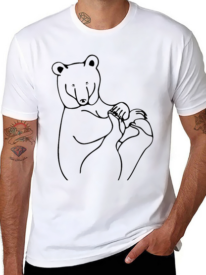 Bear Graphic Tee - Relaxed Fit