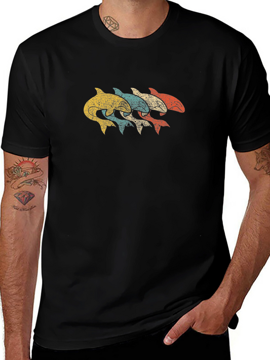 Retro Orca Whale T-Shirt - Vintage Style