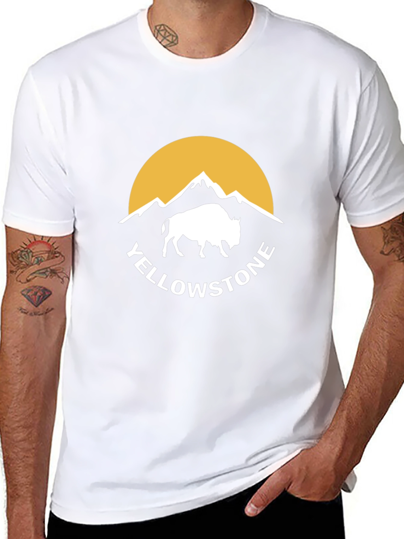 Yellowstone Buffalo Graphic Tee - Black