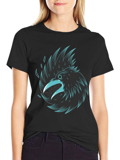 Raven Graphic Black Tee