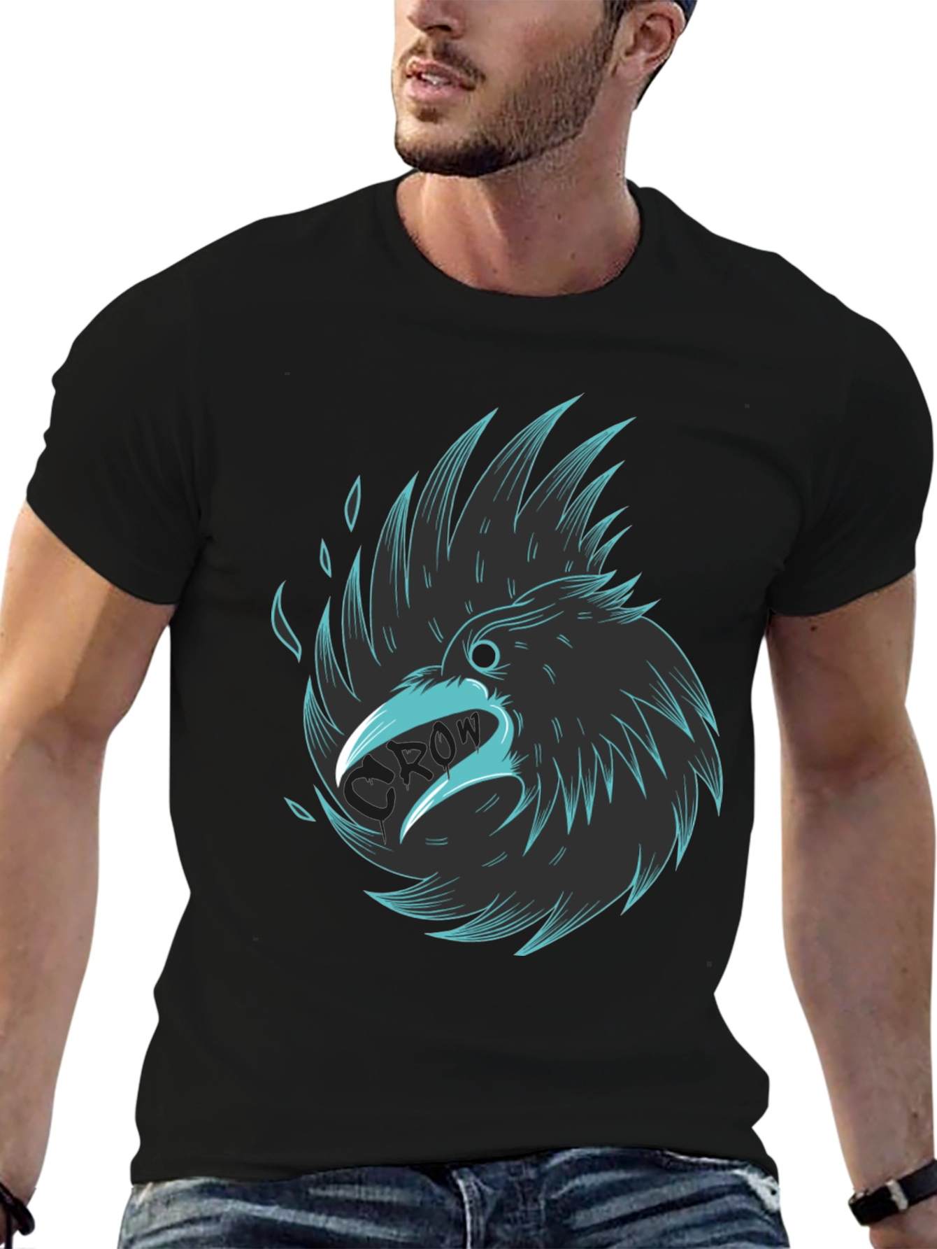 Raven Graphic Black Tee