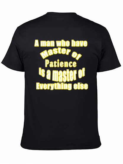 Master of Patience Black Graphic T-Shirt