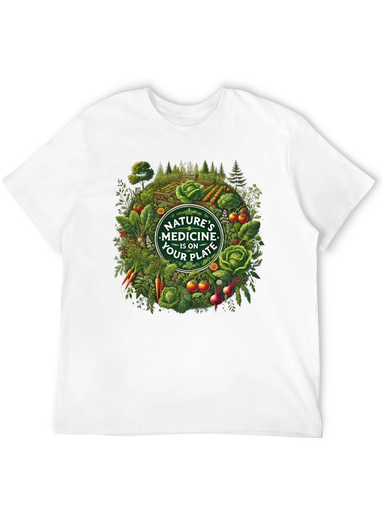 Natures Medicine T-Shirt - Eat Your Plate!