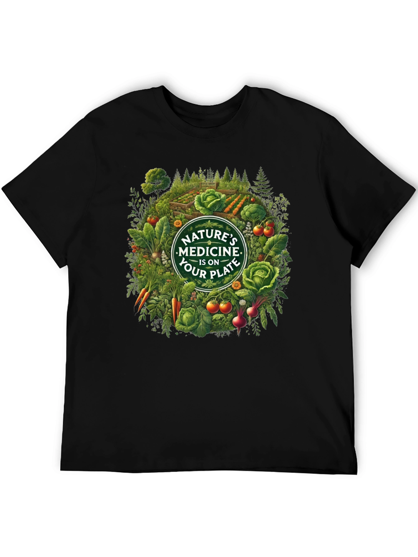 Natures Medicine T-Shirt - Eat Your Plate!