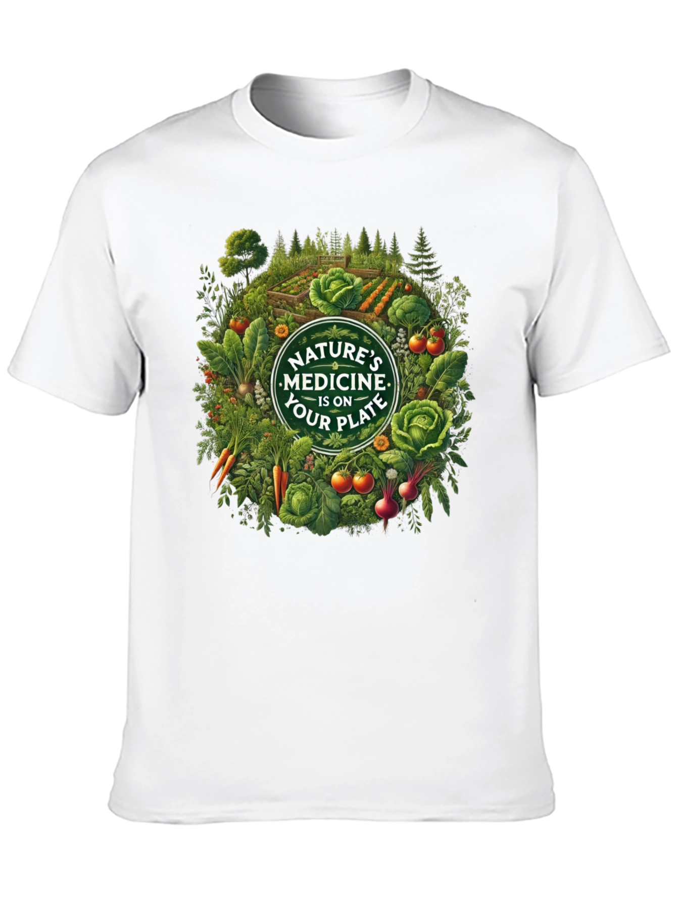 Natures Medicine T-Shirt - Eat Your Plate!