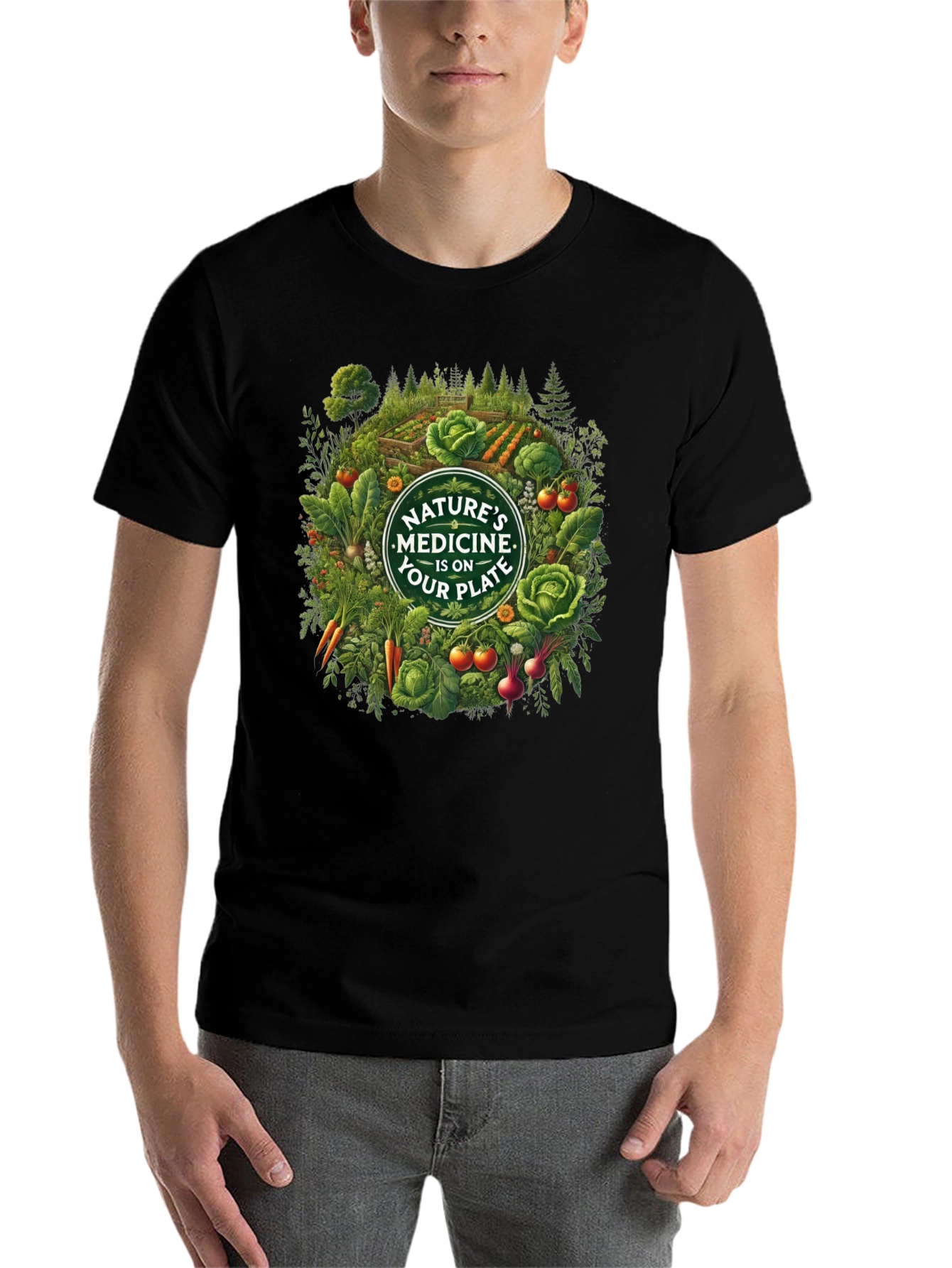Natures Medicine T-Shirt - Eat Your Plate!