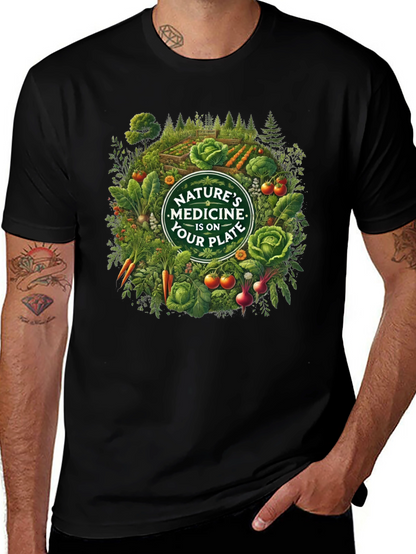 Natures Medicine T-Shirt - Eat Your Plate!