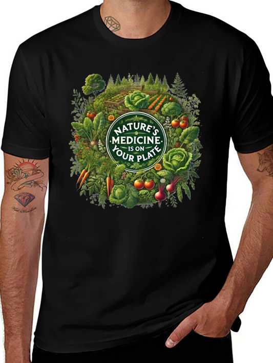 Natures Medicine T-Shirt - Eat Your Plate!