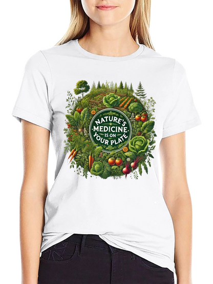 Natures Medicine T-Shirt - Eat Your Plate!