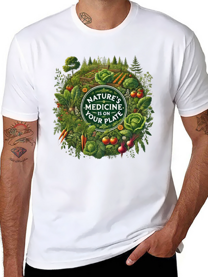 Natures Medicine T-Shirt - Eat Your Plate!