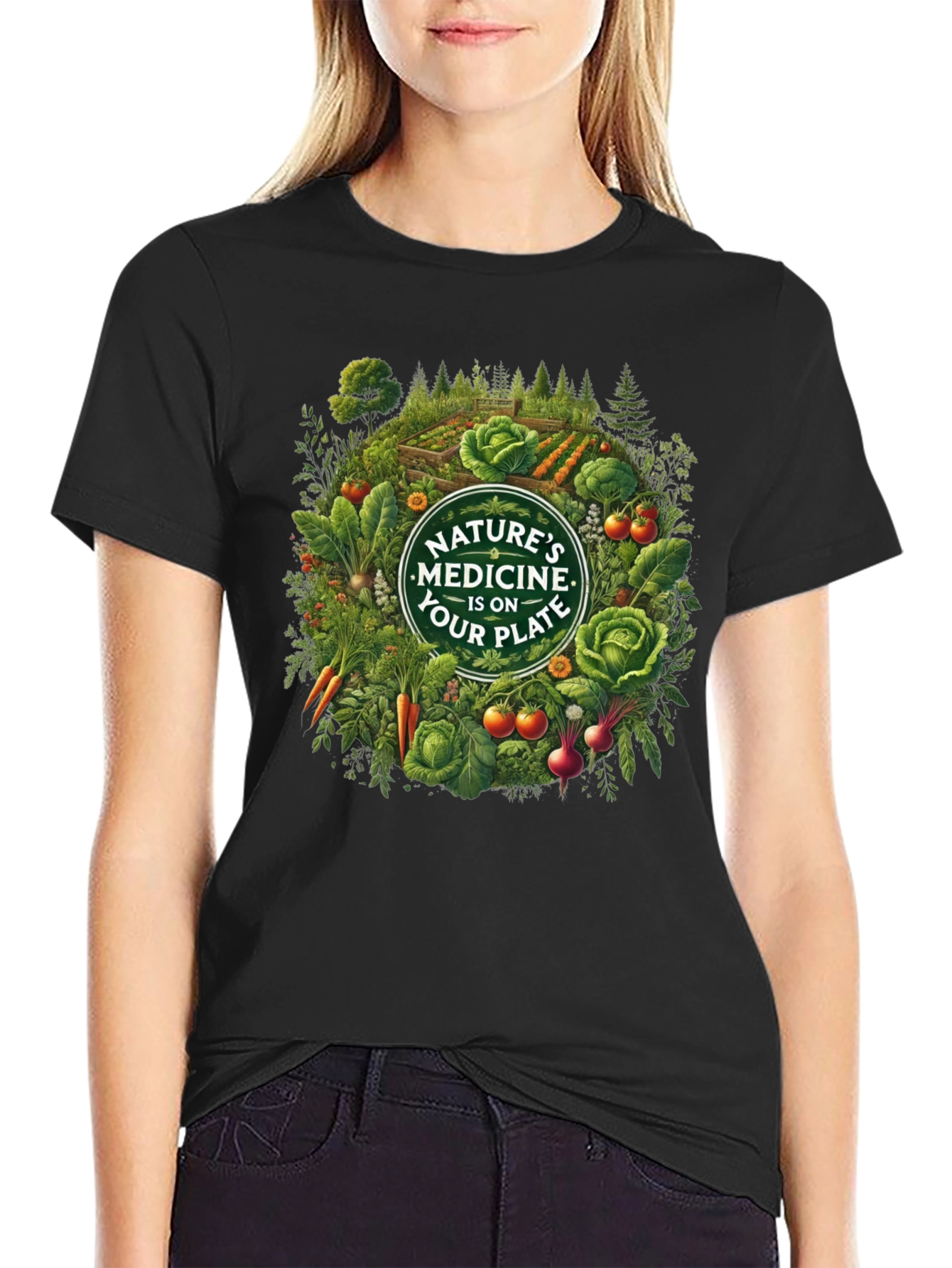 Natures Medicine T-Shirt - Eat Your Plate!