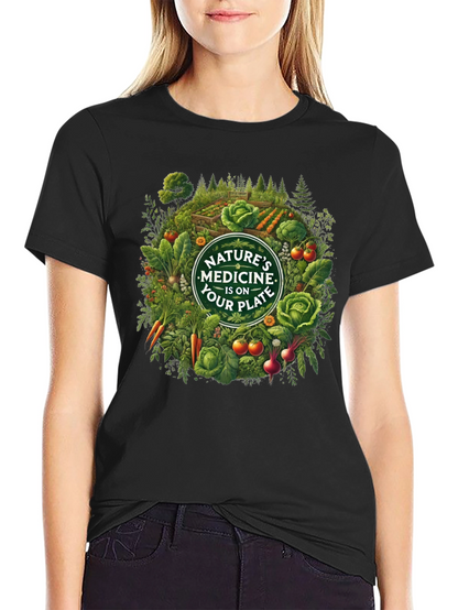 Natures Medicine T-Shirt - Eat Your Plate!
