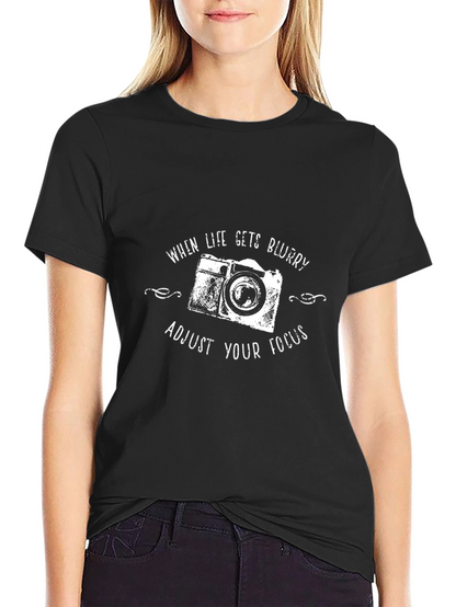 Adjust Your Focus Graphic Tee - Camera Lover T-Shirt