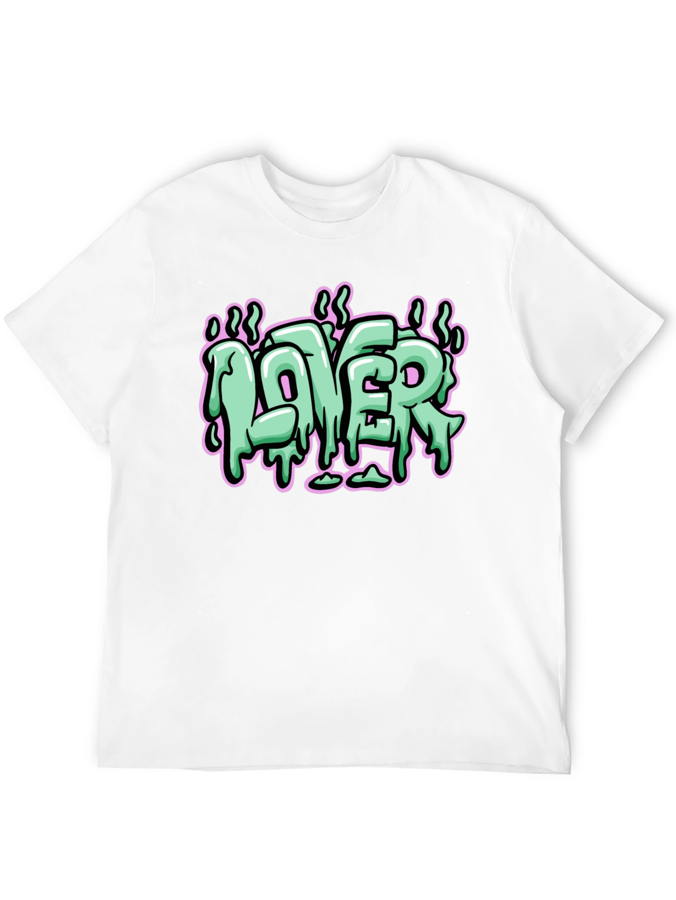 Lover Graphic Print Black T-Shirt