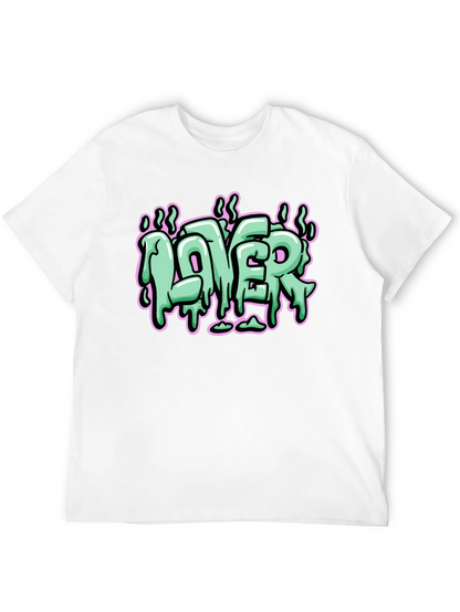 Lover Graphic Print Black T-Shirt
