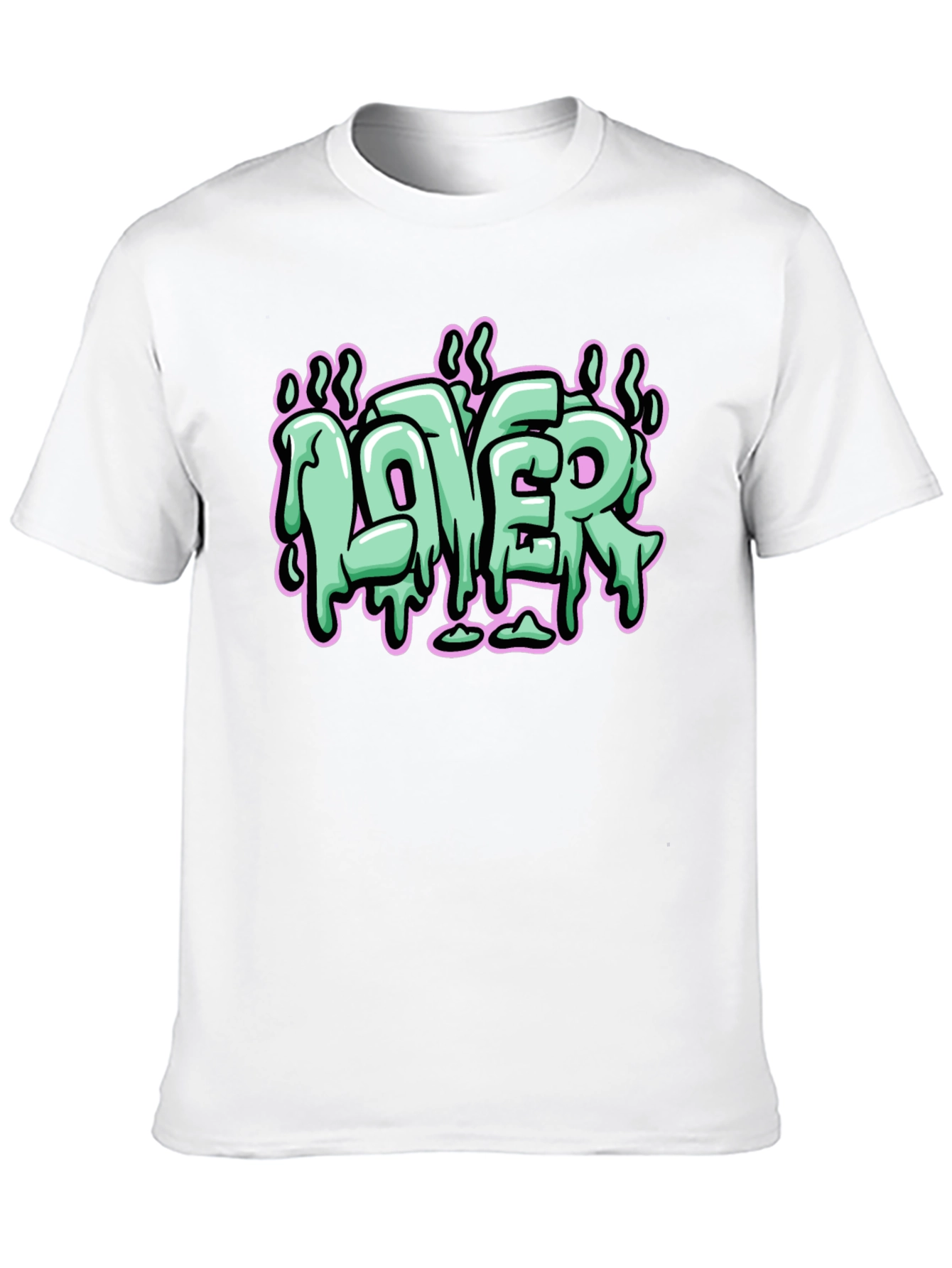 Lover Graphic Print Black T-Shirt