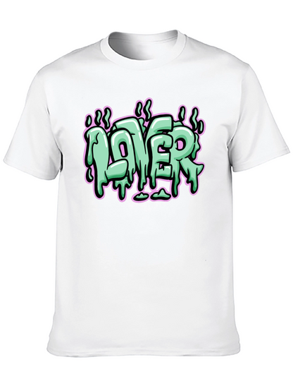 Lover Graphic Print Black T-Shirt