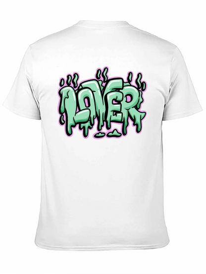 Lover Graphic Print Black T-Shirt