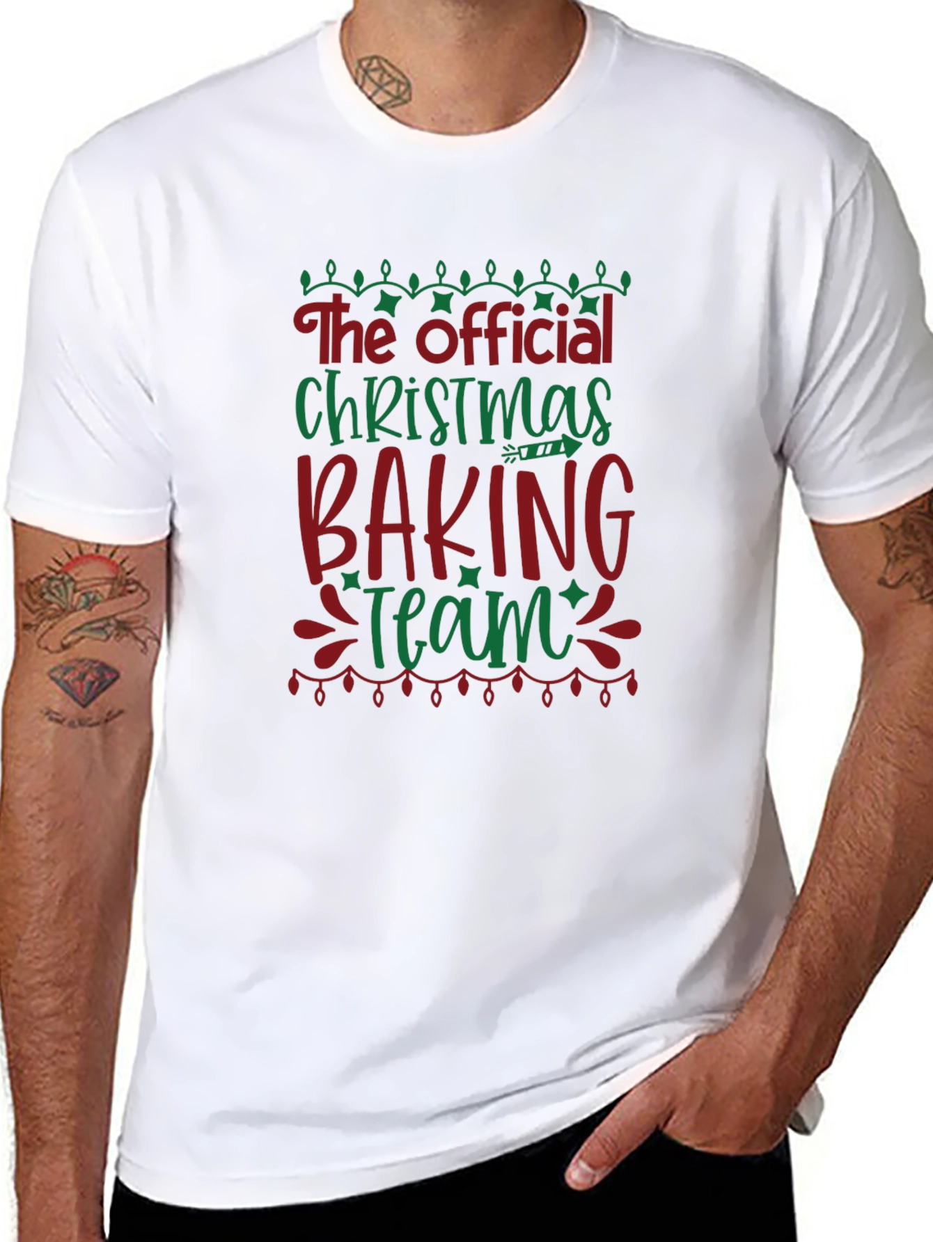 Official Christmas Baking Team Black T-Shirt