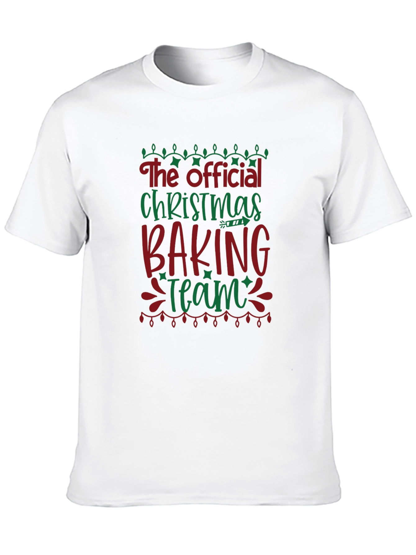 Official Christmas Baking Team Black T-Shirt
