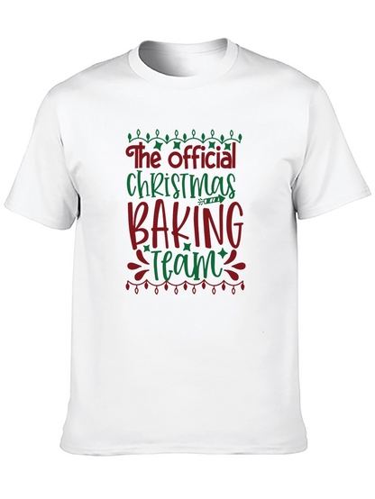 Official Christmas Baking Team Black T-Shirt