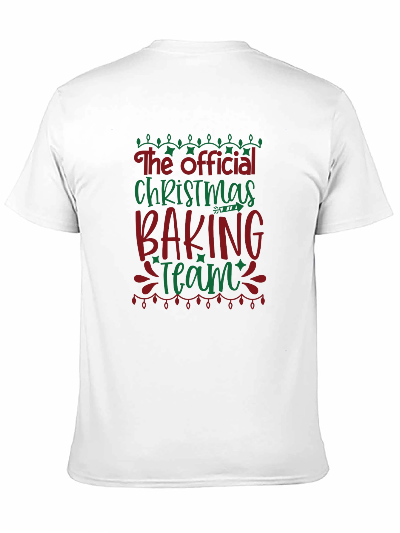 Official Christmas Baking Team Black T-Shirt