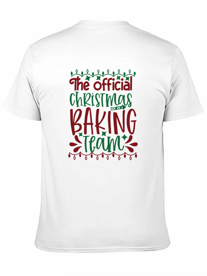 Official Christmas Baking Team Black T-Shirt