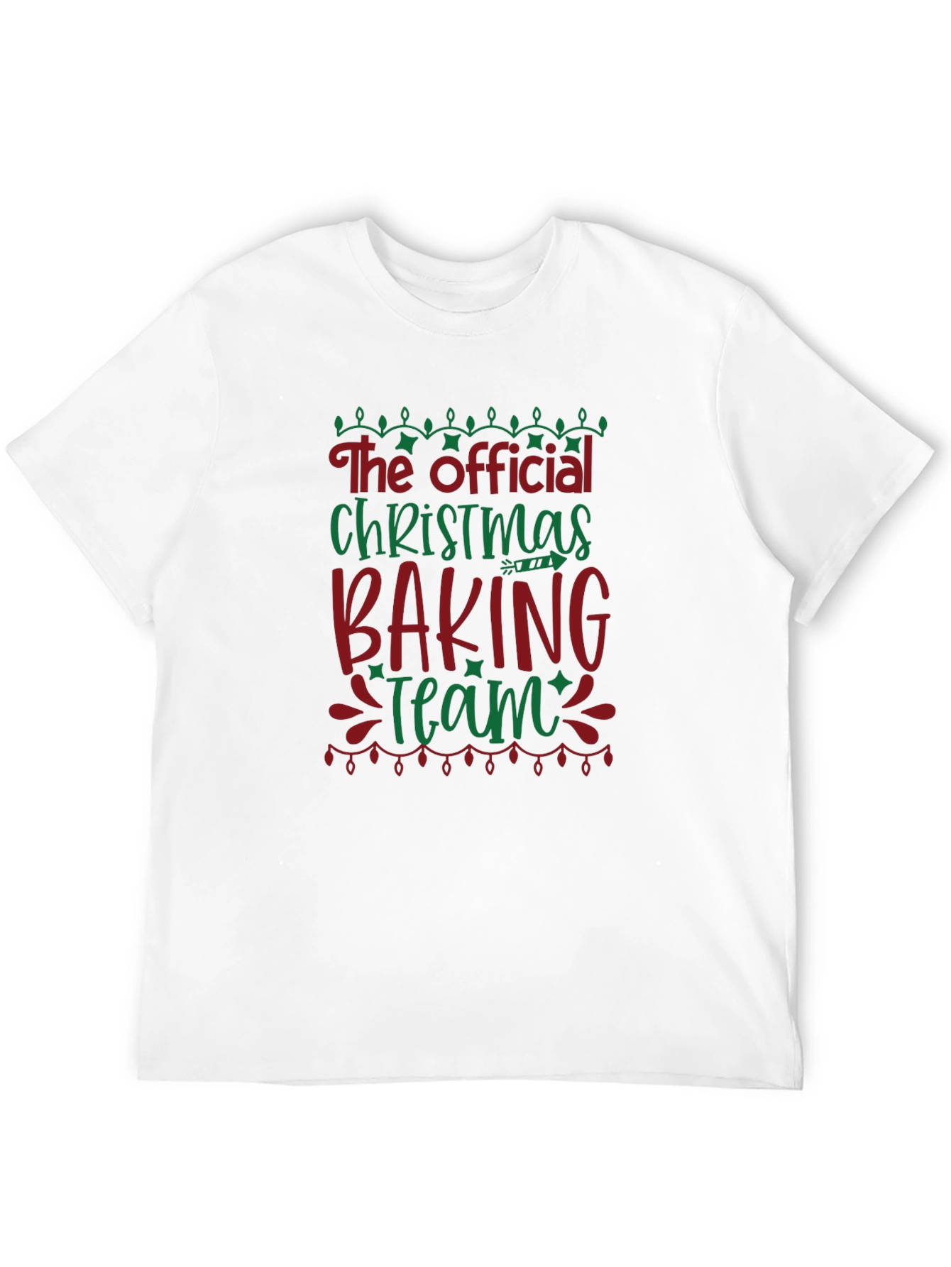 Official Christmas Baking Team Black T-Shirt