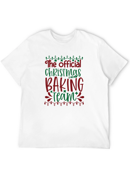 Official Christmas Baking Team Black T-Shirt