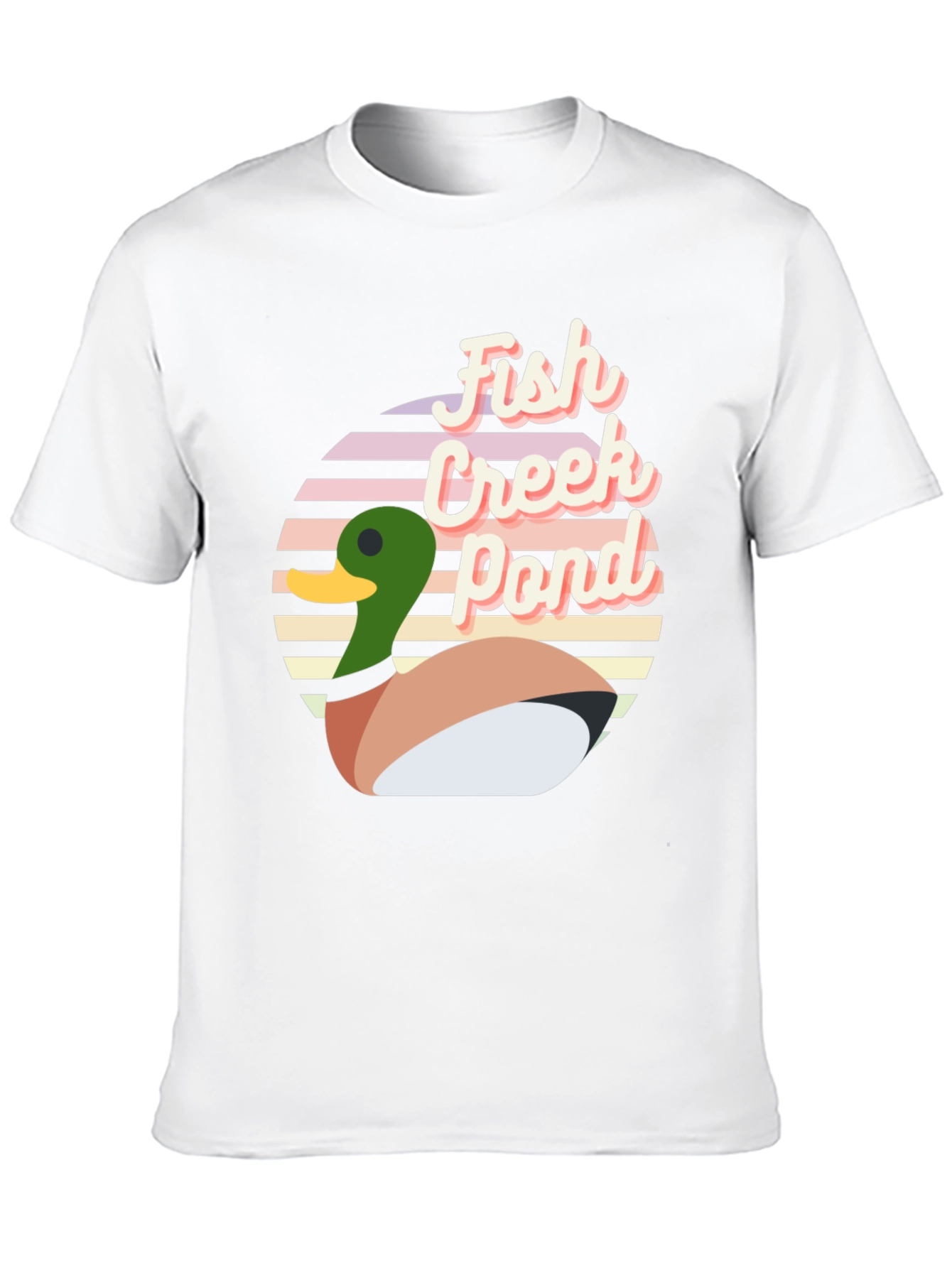 Fish Creek Pond Retro Duck T-Shirt