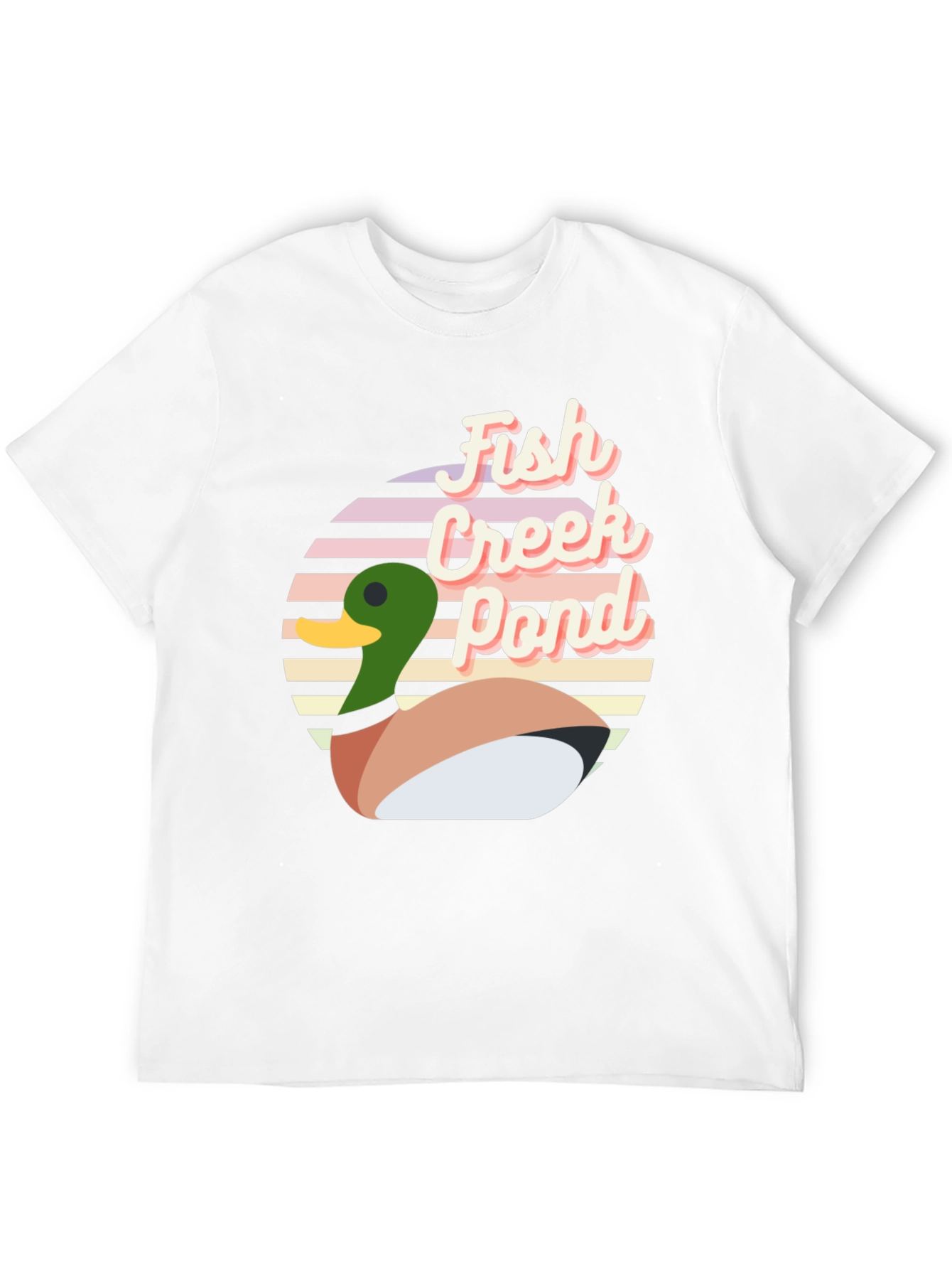Fish Creek Pond Retro Duck T-Shirt