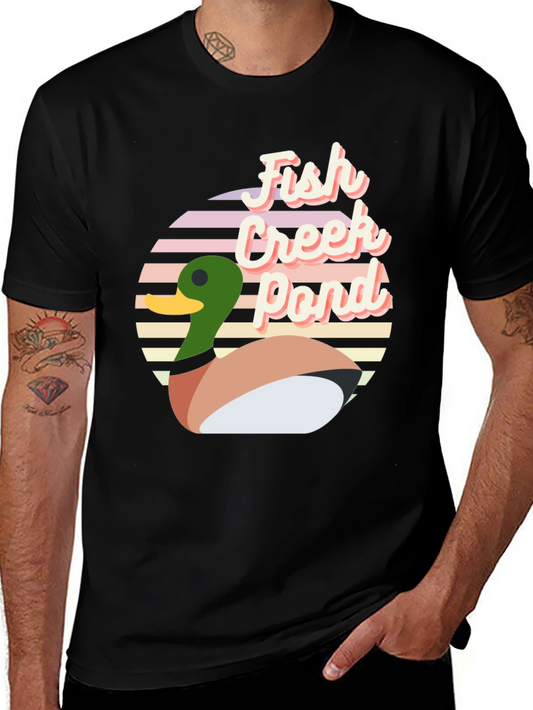 Fish Creek Pond Retro Duck T-Shirt